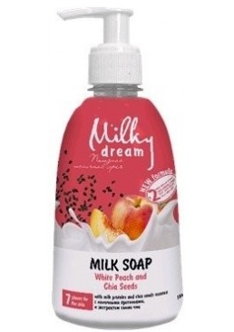 Жидкое крем-мыло Milky Dream Белый персик и семена чиа, 500 мл